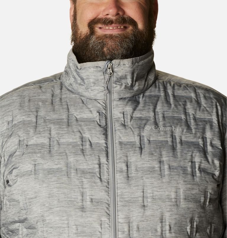 Men's Columbia Delta Ridge Down Jackets Grey | Plus Size CA-AC654